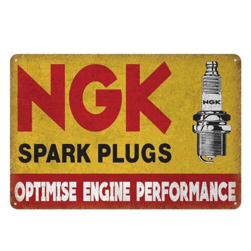 Spark Plug - Placa de metal com a inscrição