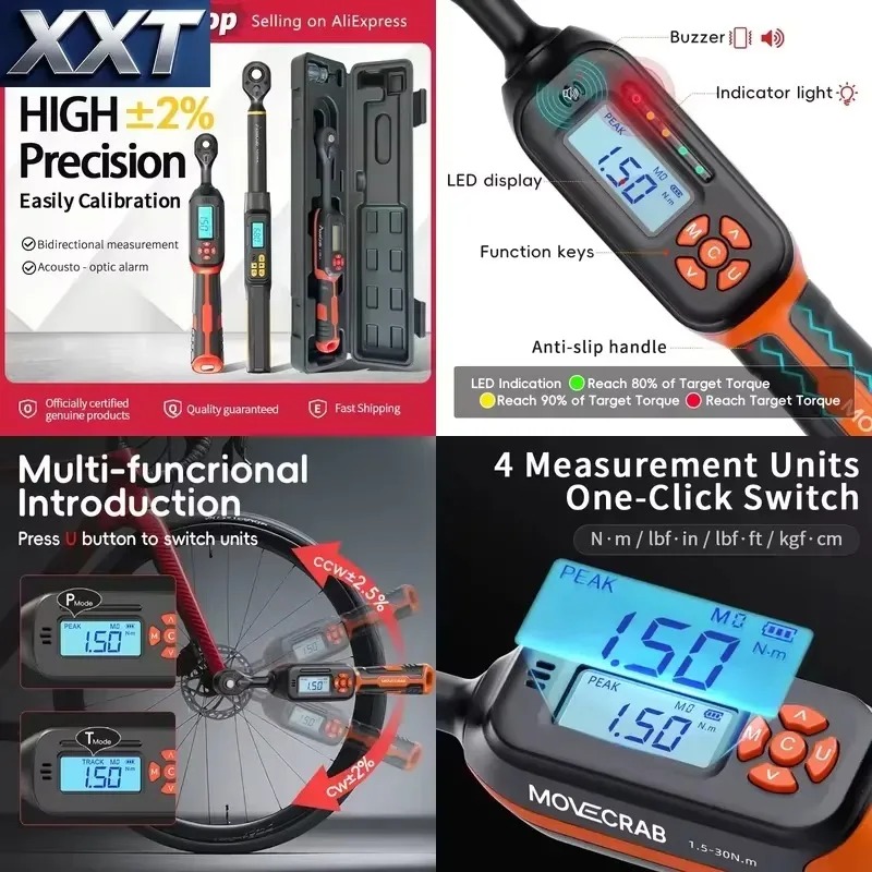 Torque Wrench - Chave de Torque Digital XXT 1.5-340N.m