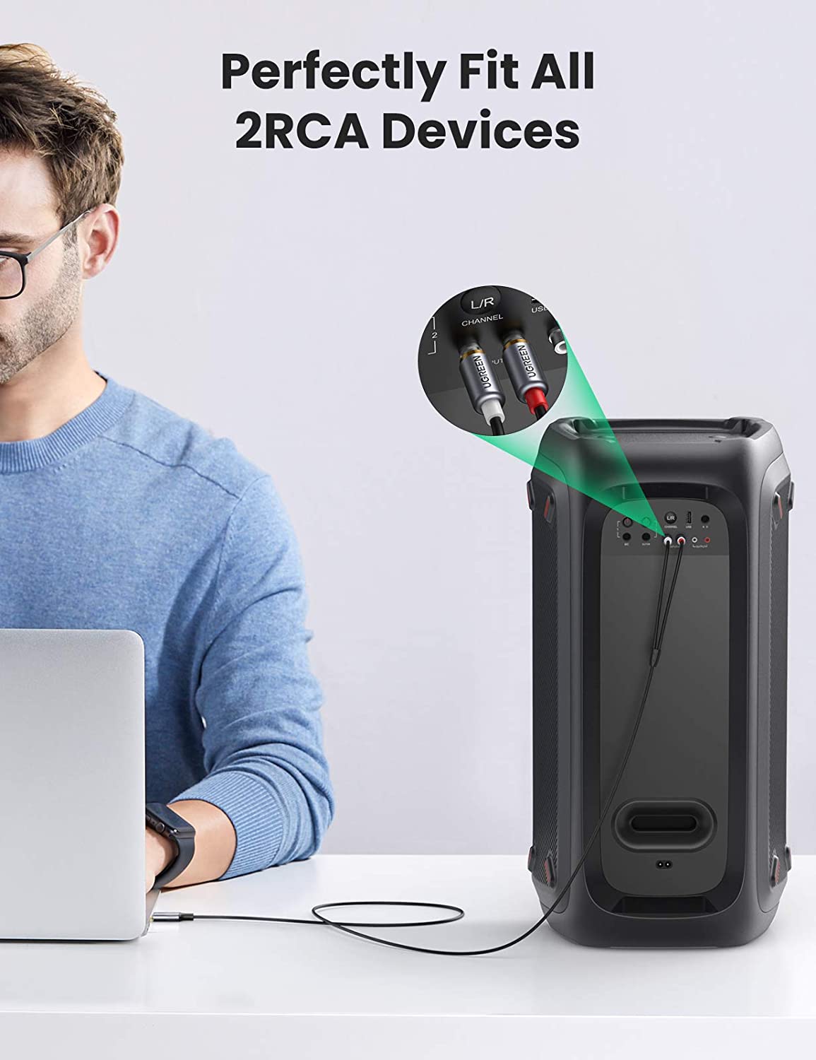 Cabo de áudio UGREEN USB-C par - Car Jack avaliação e preço